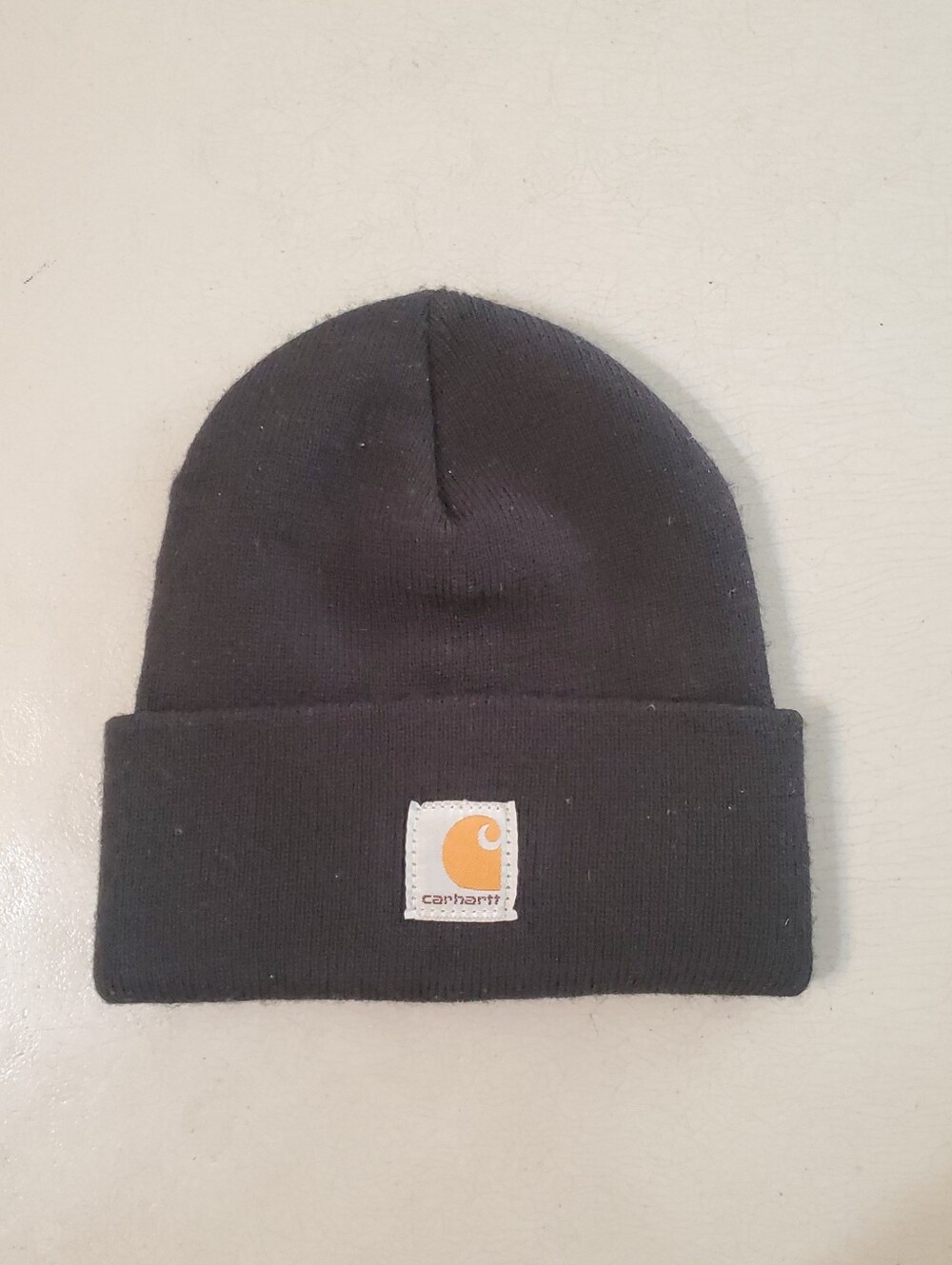 Carhartt Youth Black Acrylic Cuffed Beanie Cap